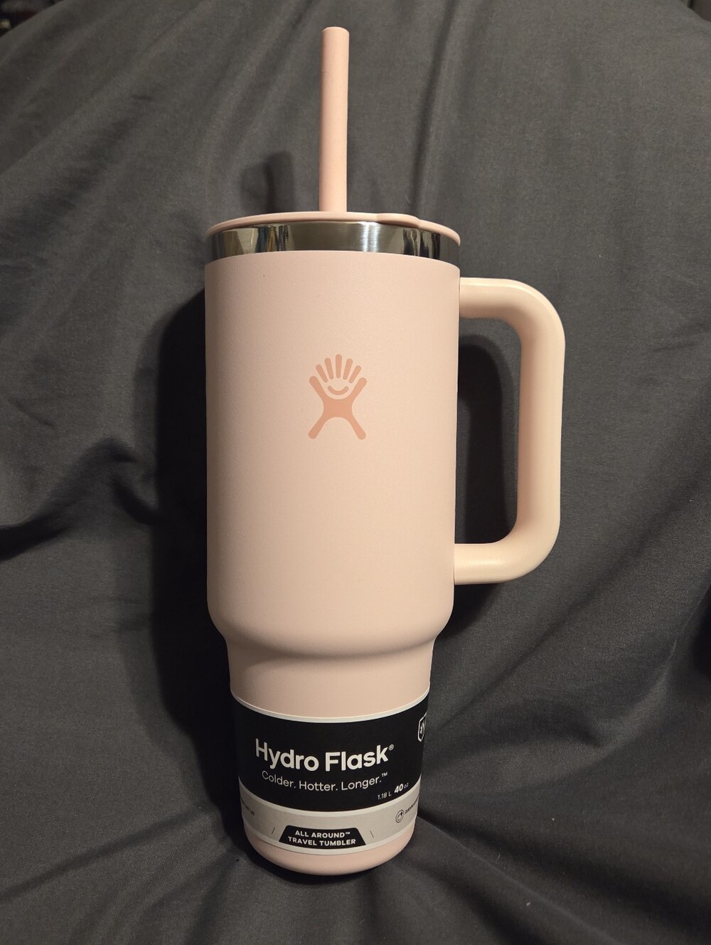 Hydro Flask Pink Travel Tumbler with Handle and Straw BRAND NEW WITH TAGS!